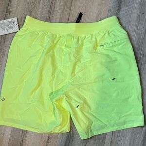 Lululemon Neon Yellow Shorts